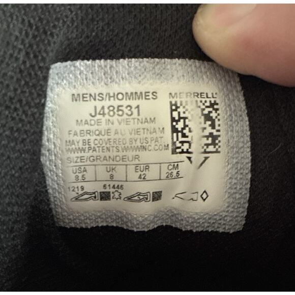 Merrill Sz 8.5 Unisex Alverston Brown Suede Fabric Hiking Trail Athletic Boot - Picture 7 of 7